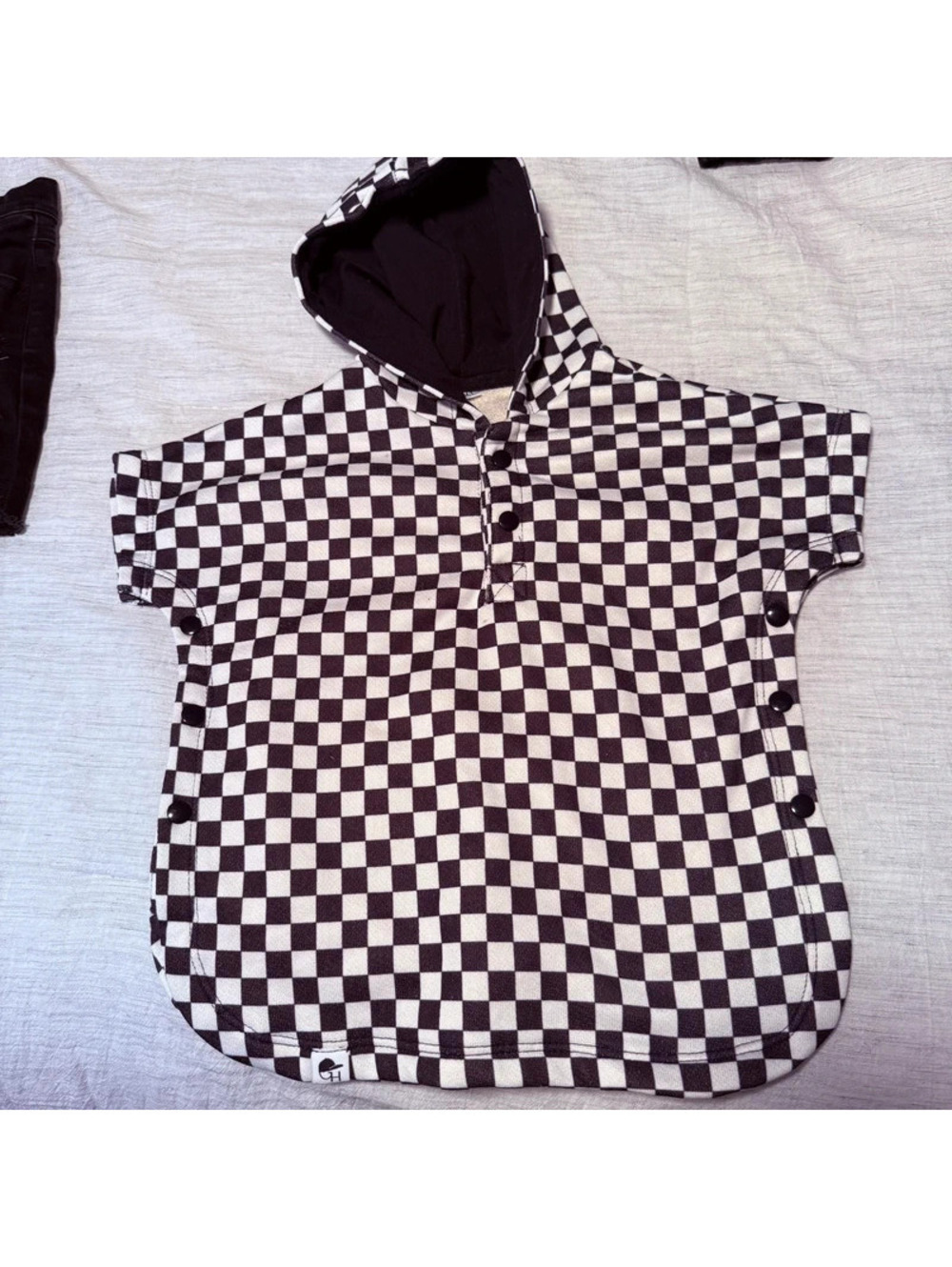 George hats checkered beach poncho